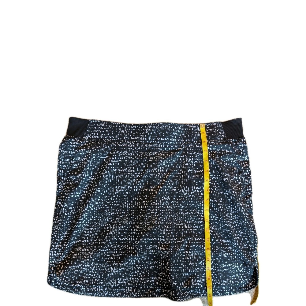 Cypress Club Women's Skort Golf Tennis Size Large Black White Slimming Tummy